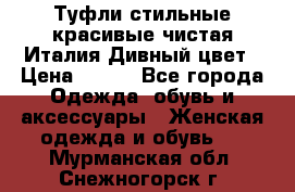 Туфли стильные красивые чистая Италия Дивный цвет › Цена ­ 425 - Все города Одежда, обувь и аксессуары » Женская одежда и обувь   . Мурманская обл.,Снежногорск г.